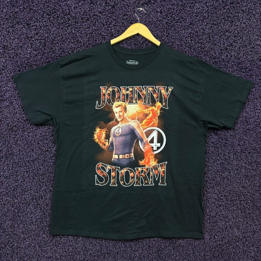 Fantastic 4 Johnny Storm T-Shirt Size 2XL